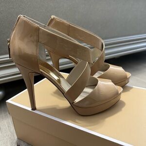 Michael Kors beige strap heels